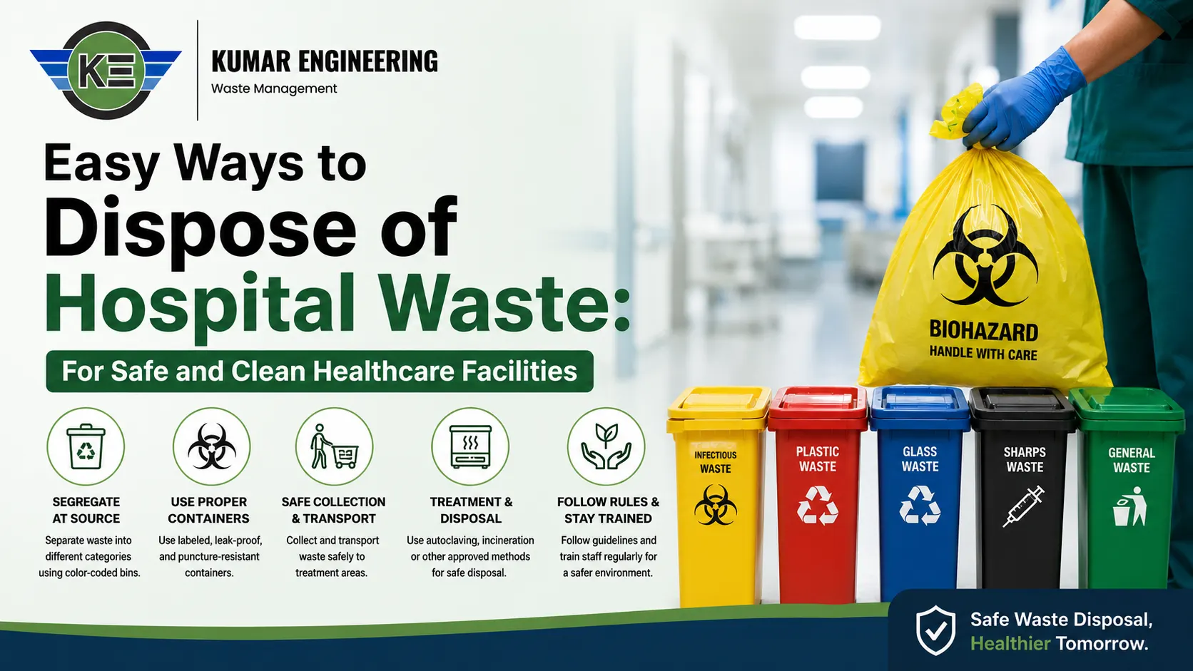 You are currently viewing Easy Ways to Dispose of Hospital Waste: For Safe and Clean Healthcare Facilities