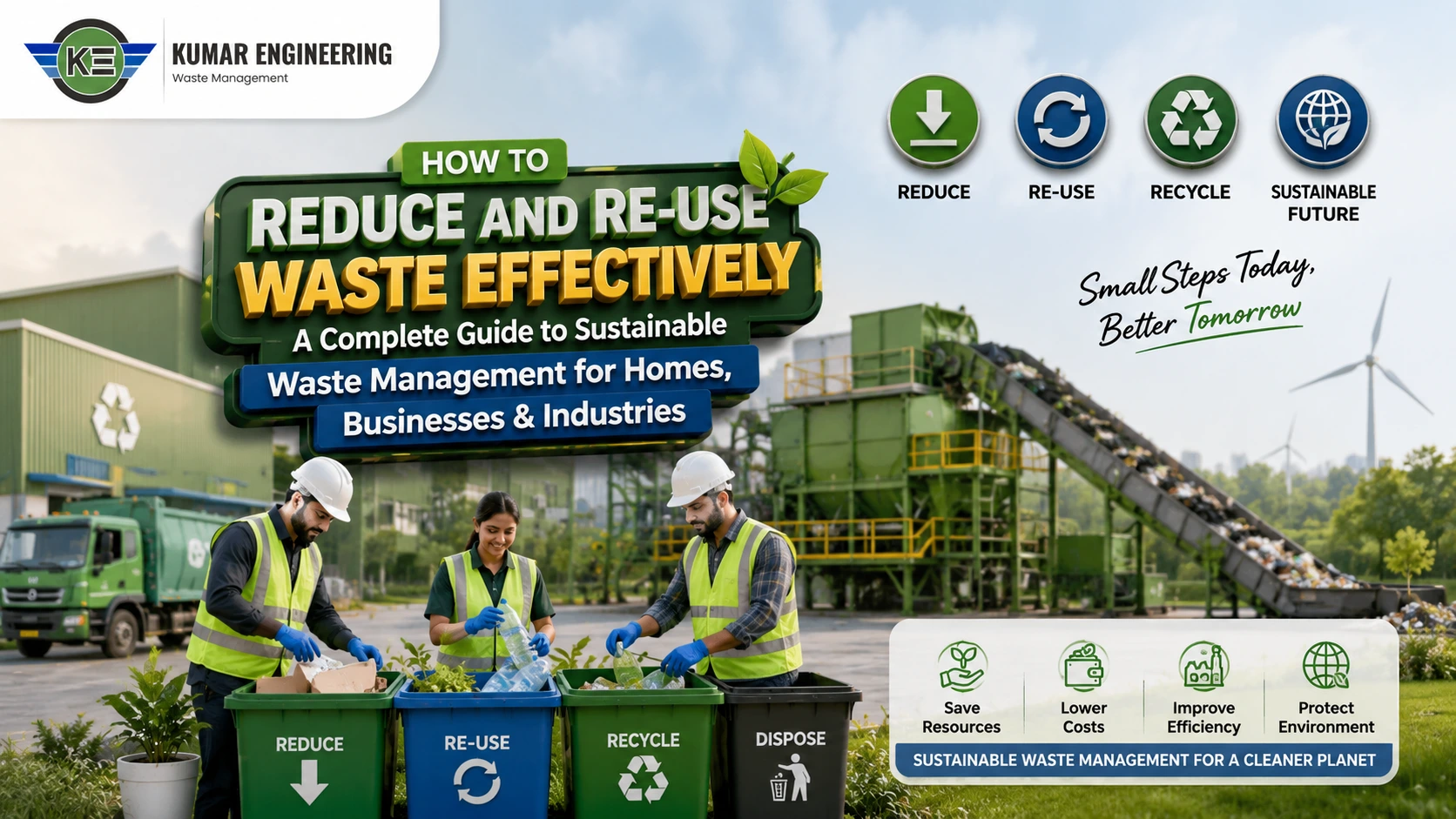 You are currently viewing How to Reduce and Reuse Waste Effectively: A Complete Guide to Sustainable Waste Management for Homes, Businesses & Industries