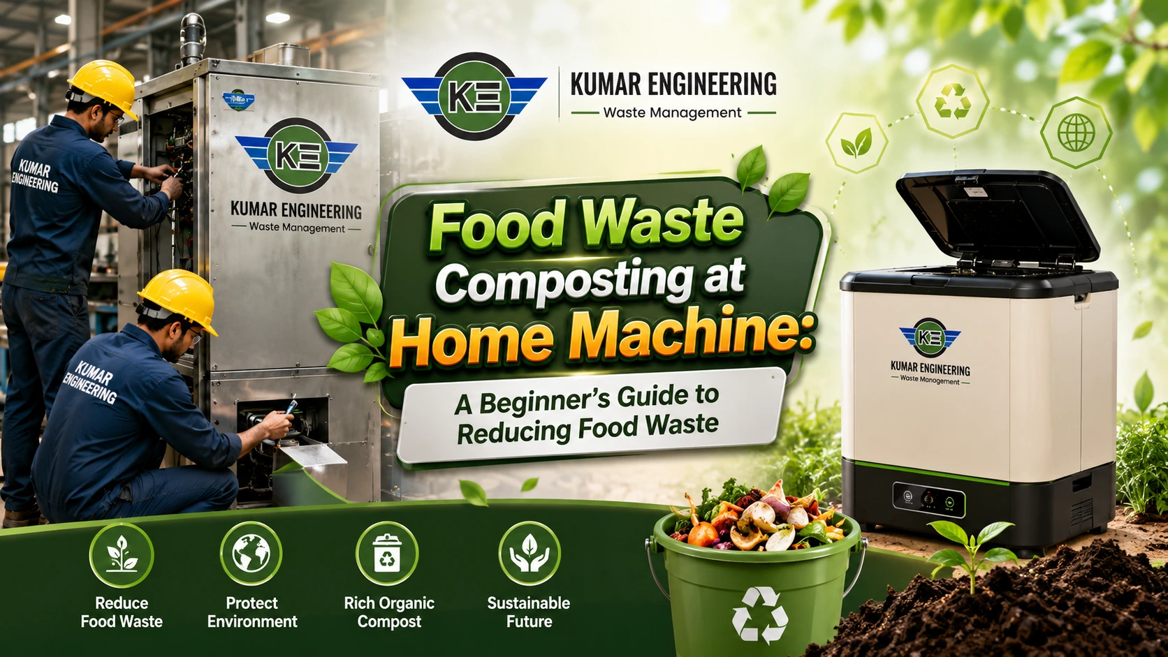 You are currently viewing Food Waste Composting at Home Machine: A Beginner’s Guide to Reducing Food Waste