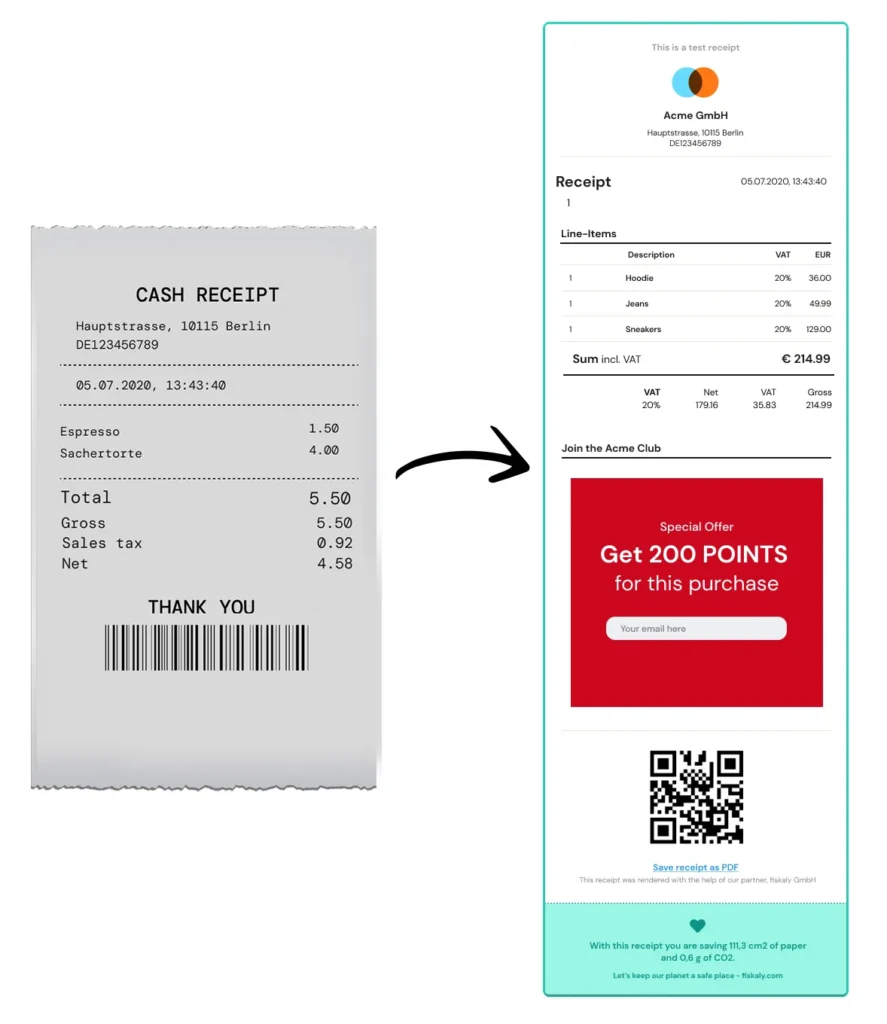 Choose Digital Bills and Receipts Whenever Possible